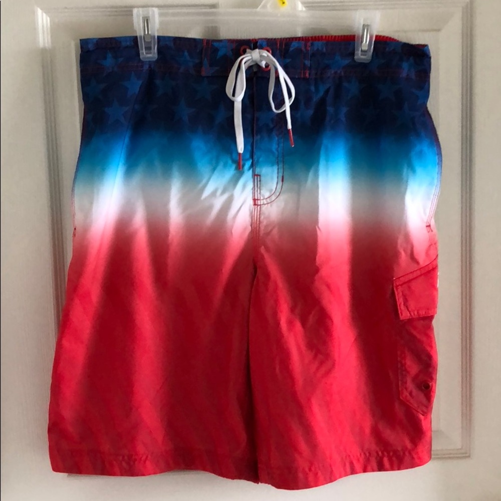 Speedo Patriotic Swim Trunks Size L